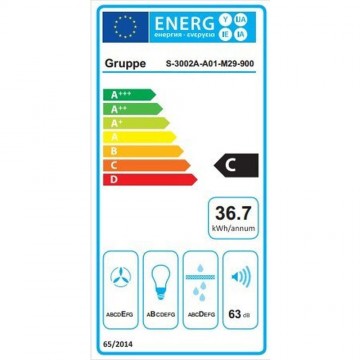 Gruppe Pratico S-3002A-A01-2M11-900 Ελεύθερος Απορροφητήρας 90cm Inox Gruppe Pratico S-3002A-A01-2M11-900 Ελεύθερος Απορροφητήρας 90cm Inox
